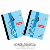 Duplicate & Triplicate No. 4 With Carbon & Index (21.5cm x 26.5cm) (Side Bound)